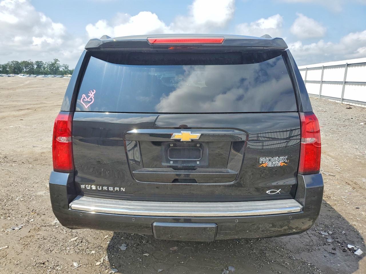 2015 Chevrolet Suburban K1500 Ltz Black vin: 1GNSKKKC7FR642619