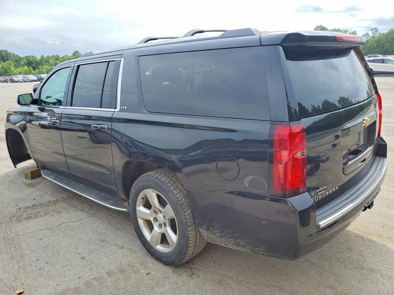 2015 Chevrolet Suburban K1500 Ltz Black vin: 1GNSKKKC7FR675040