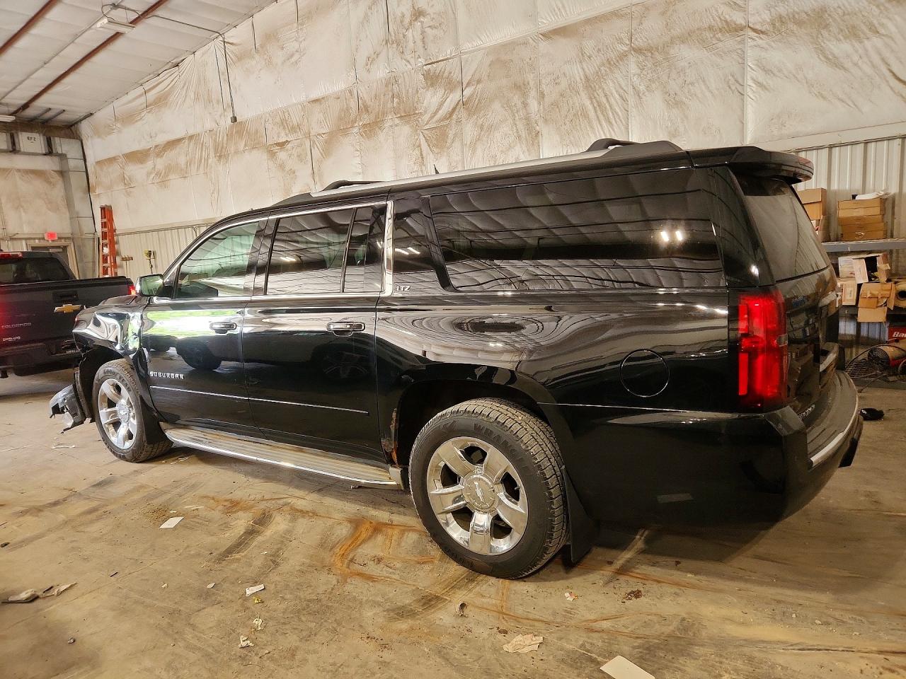 2015 Chevrolet Suburban K1500 Ltz Black vin: 1GNSKKKC8FR240835