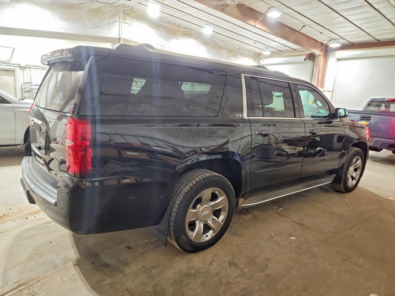 2015 Chevrolet Suburban K1500 Ltz Black vin: 1GNSKKKC8FR240835