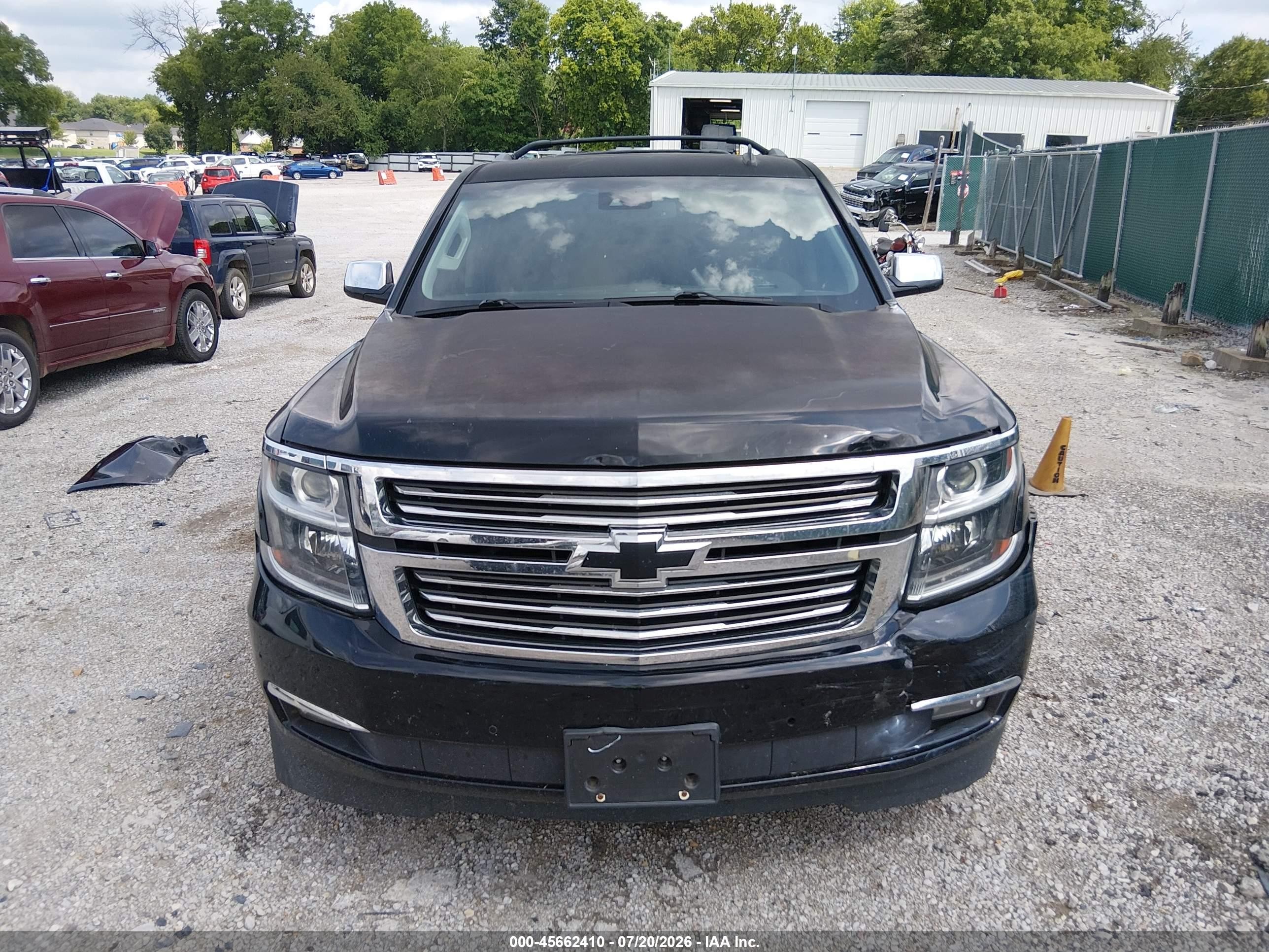 2015 Chevrolet Suburban Ltz Black vin: 1GNSKKKC9FR208265