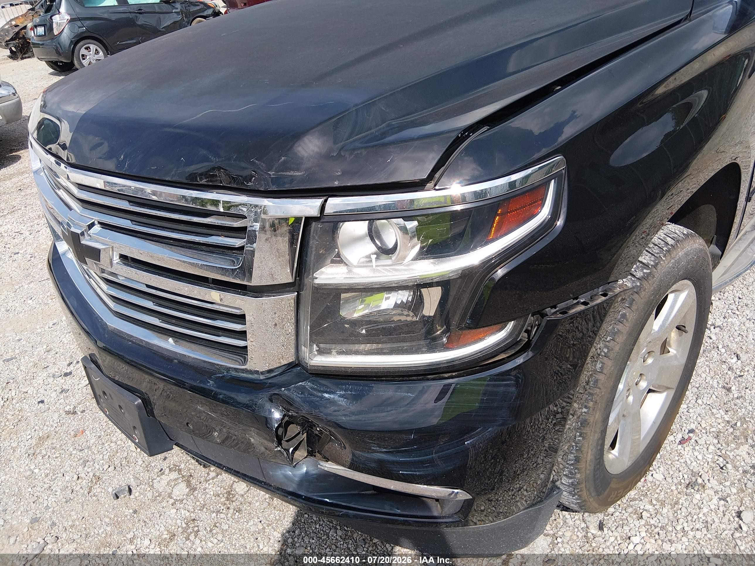 2015 Chevrolet Suburban Ltz Black vin: 1GNSKKKC9FR208265