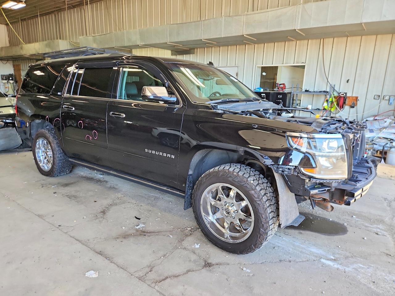 2015 Chevrolet Suburban K1500 Ltz Black vin: 1GNSKKKCXFR122771
