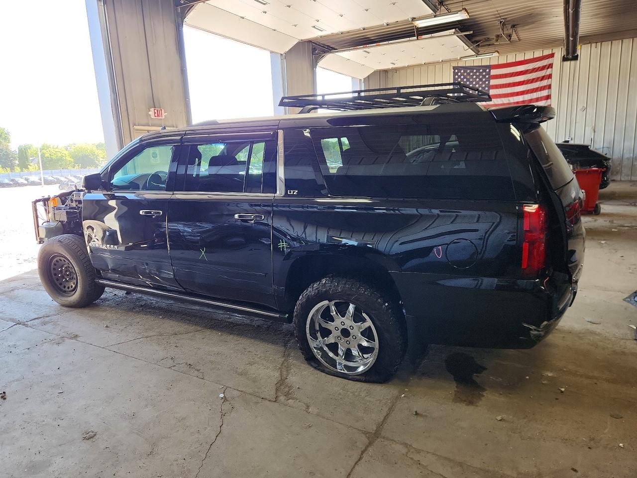 2015 Chevrolet Suburban K1500 Ltz Black vin: 1GNSKKKCXFR122771