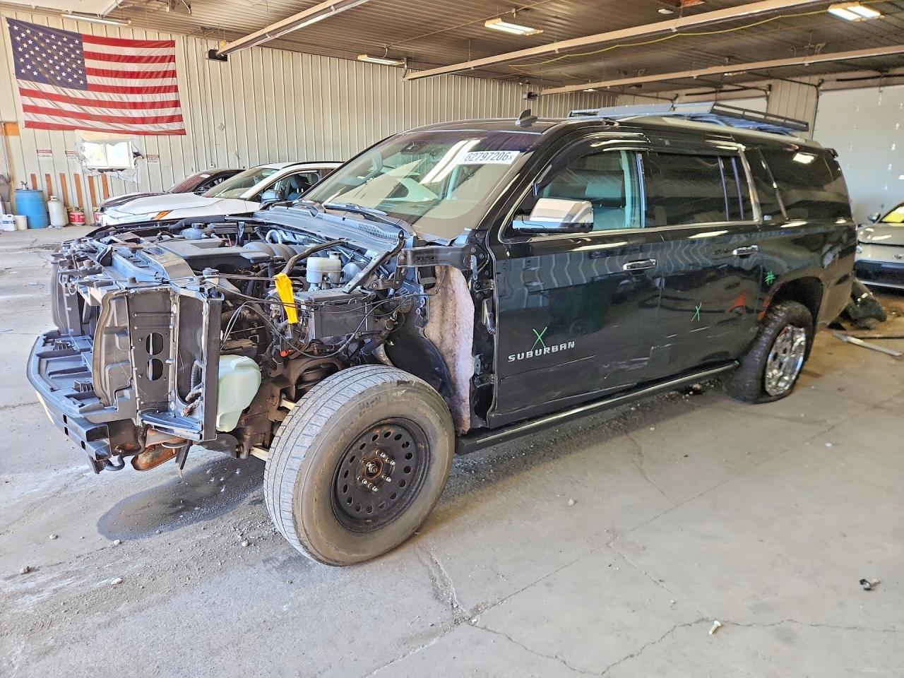 2015 Chevrolet Suburban K1500 Ltz Black vin: 1GNSKKKCXFR122771