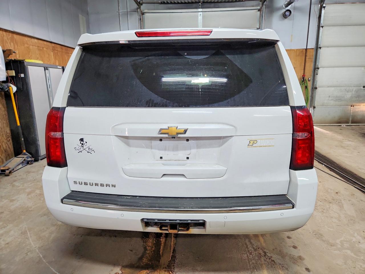 2015 Chevrolet Suburban K1500 Ltz White vin: 1GNSKKKCXFR148058