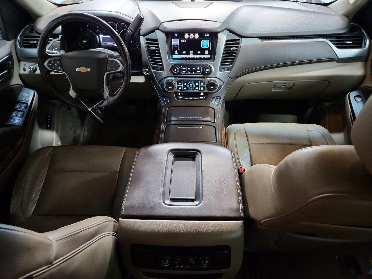 2015 Chevrolet Suburban K1500 Ltz White vin: 1GNSKKKCXFR148058