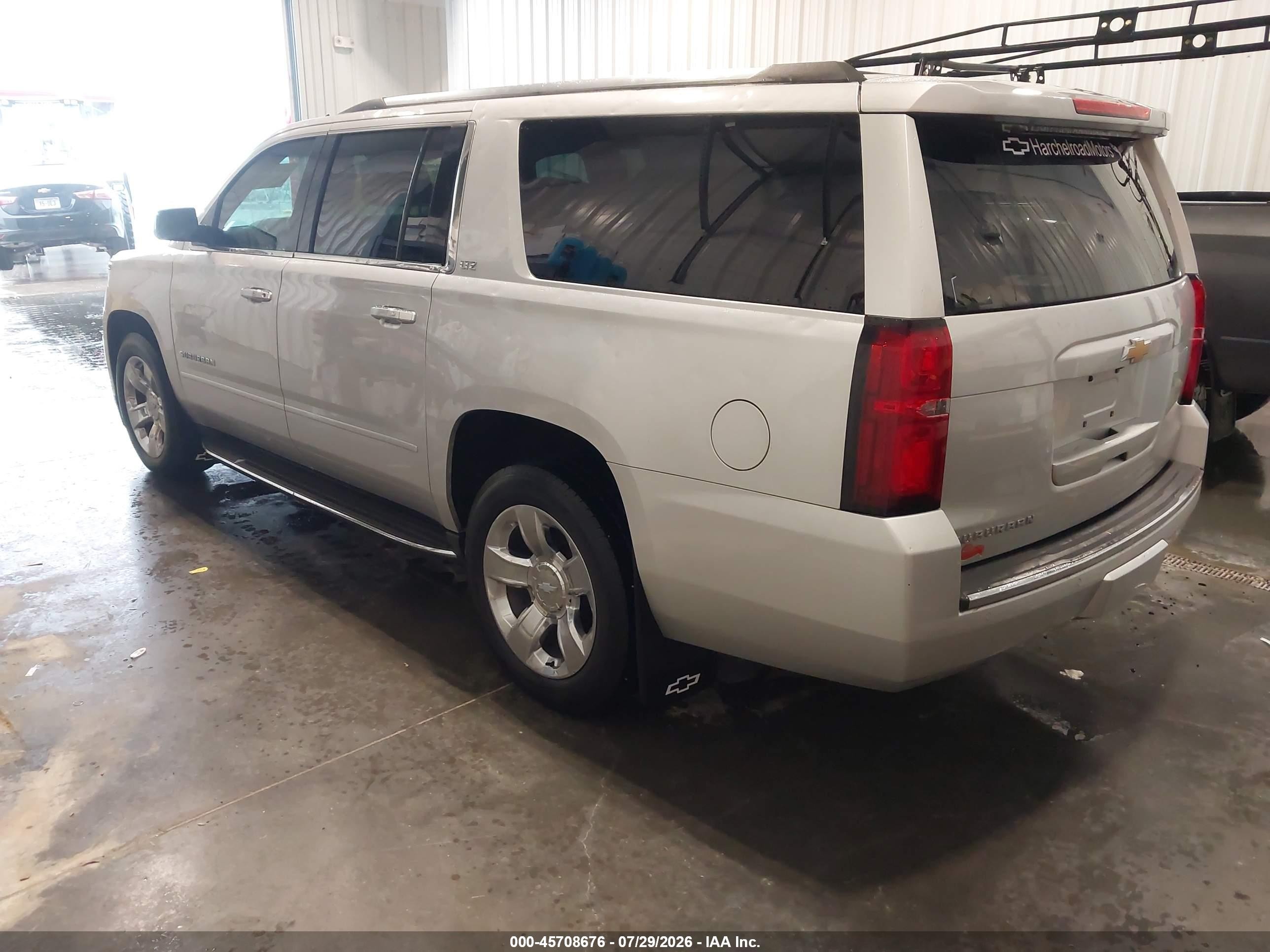 2015 Chevrolet Suburban Ltz Silver vin: 1GNSKKKCXFR219159