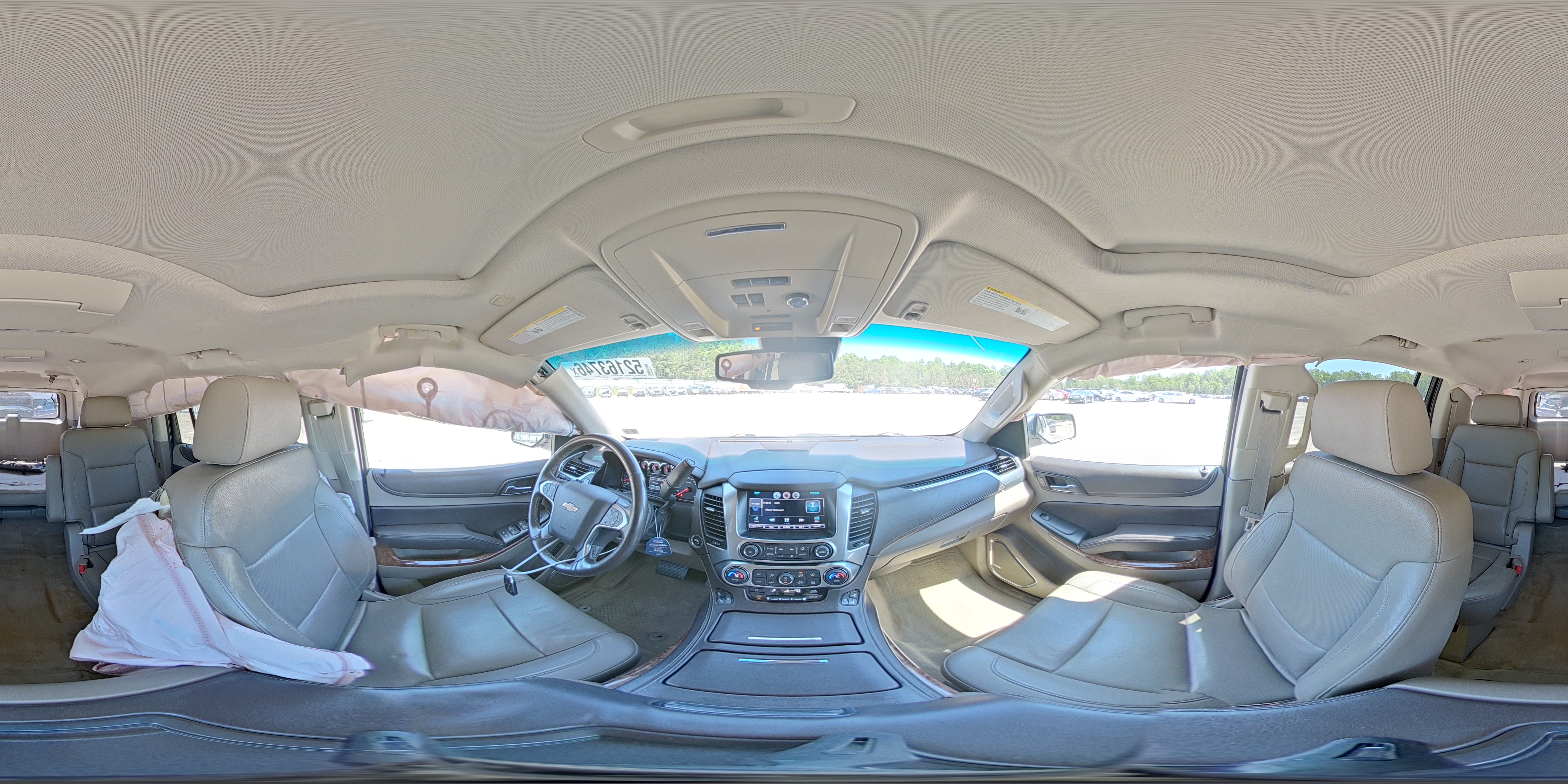 2015 Chevrolet Suburban K1500 Ltz White vin: 1GNSKKKCXFR289552