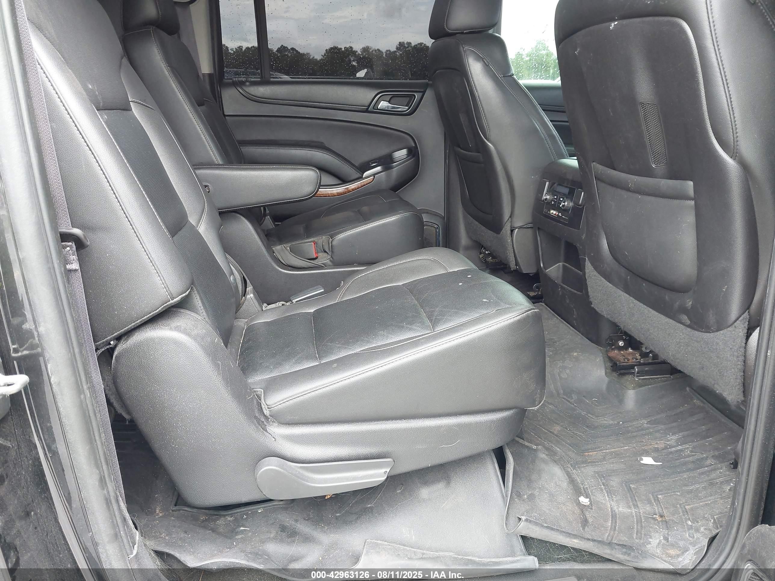 2015 Chevrolet Suburban 1500 Ltz Black vin: 1GNSKKKCXFR531966