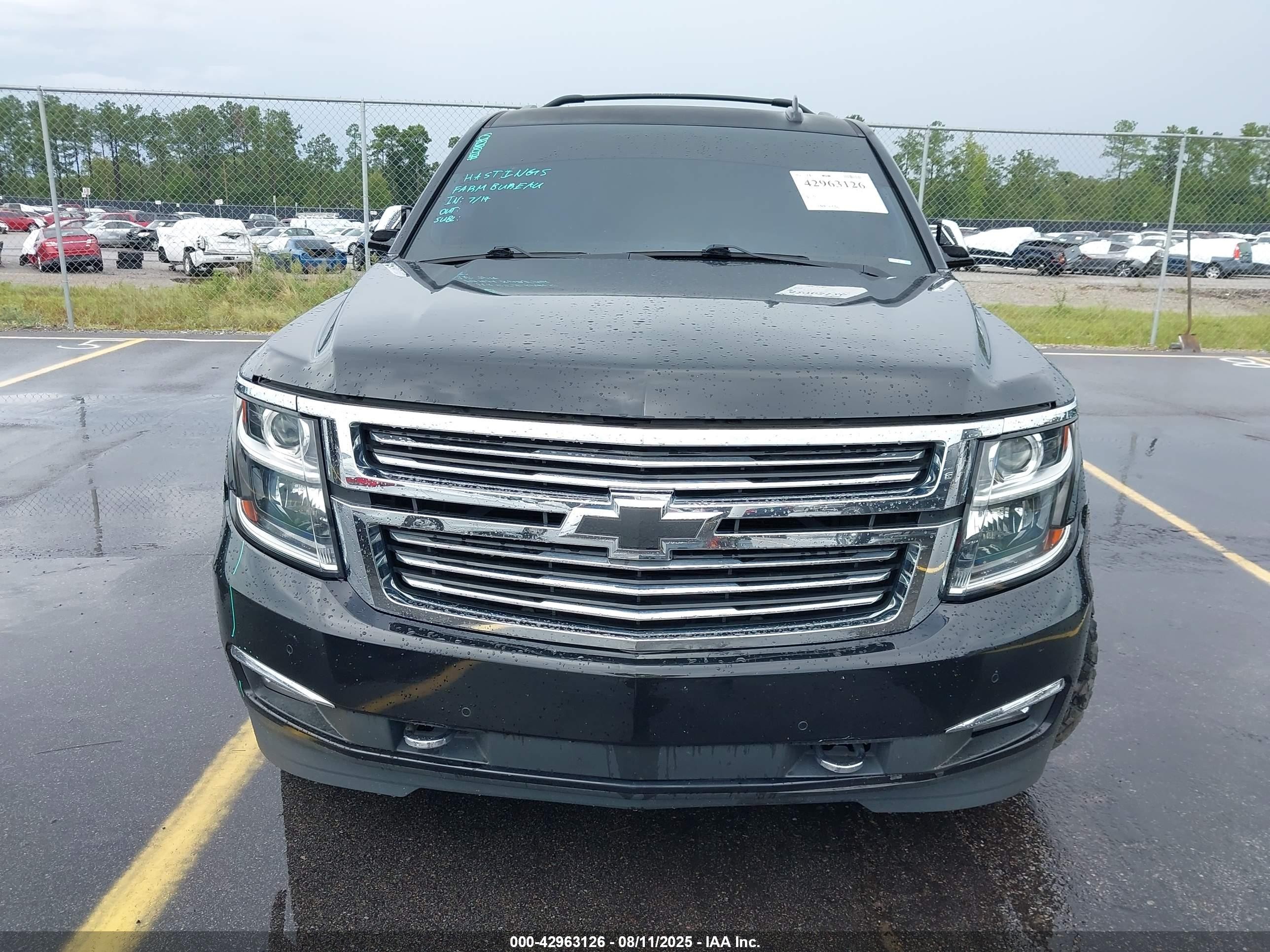 2015 Chevrolet Suburban 1500 Ltz Black vin: 1GNSKKKCXFR531966