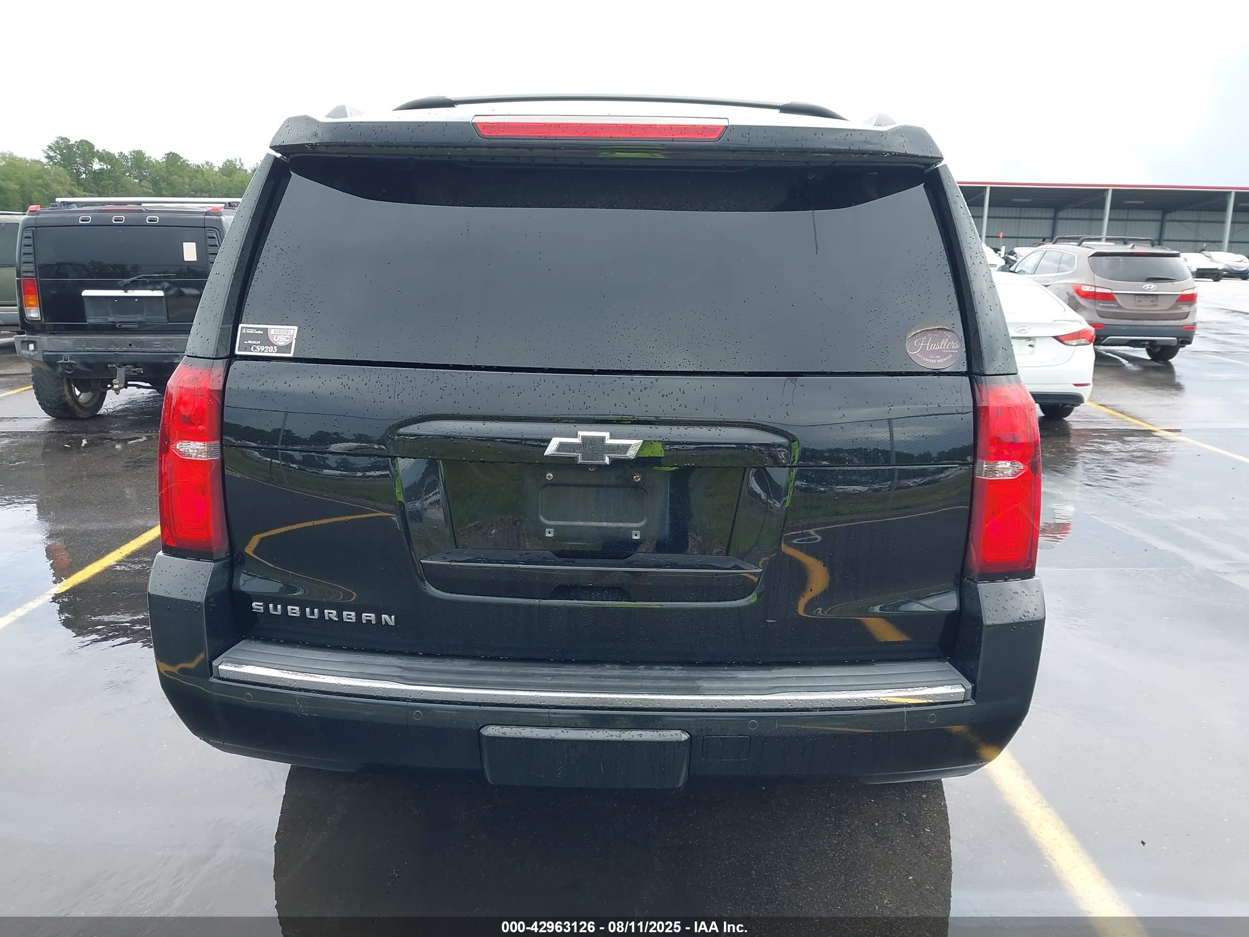 2015 Chevrolet Suburban 1500 Ltz Black vin: 1GNSKKKCXFR531966