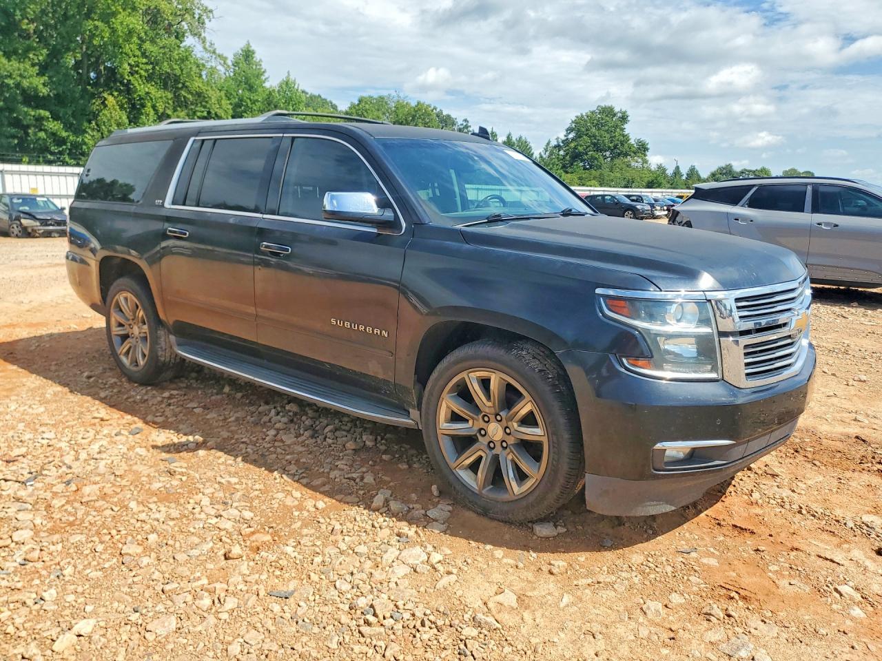 2015 Chevrolet Suburban K1500 Ltz Black vin: 1GNSKKKCXFR641948