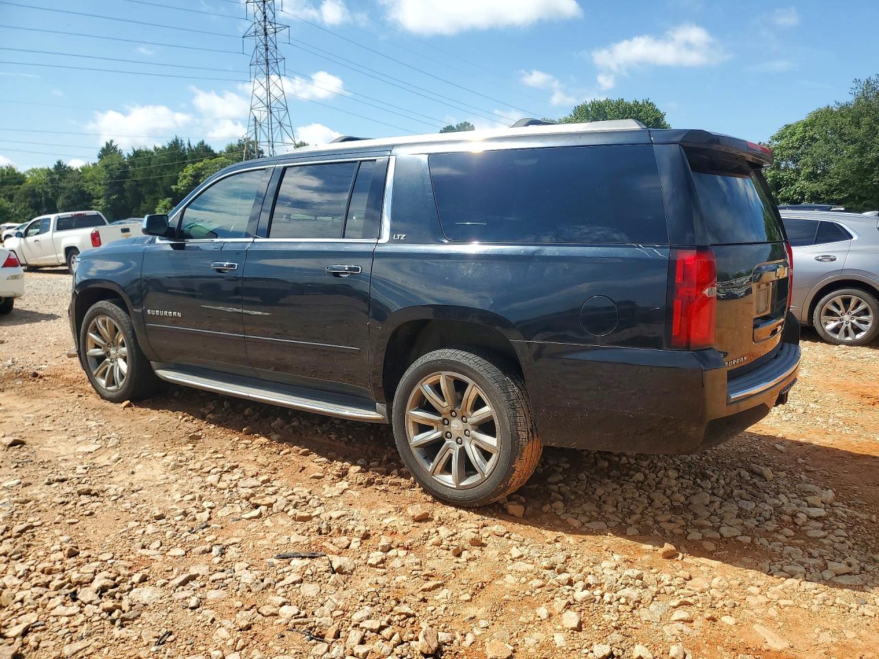 2015 Chevrolet Suburban K1500 Ltz Black vin: 1GNSKKKCXFR641948