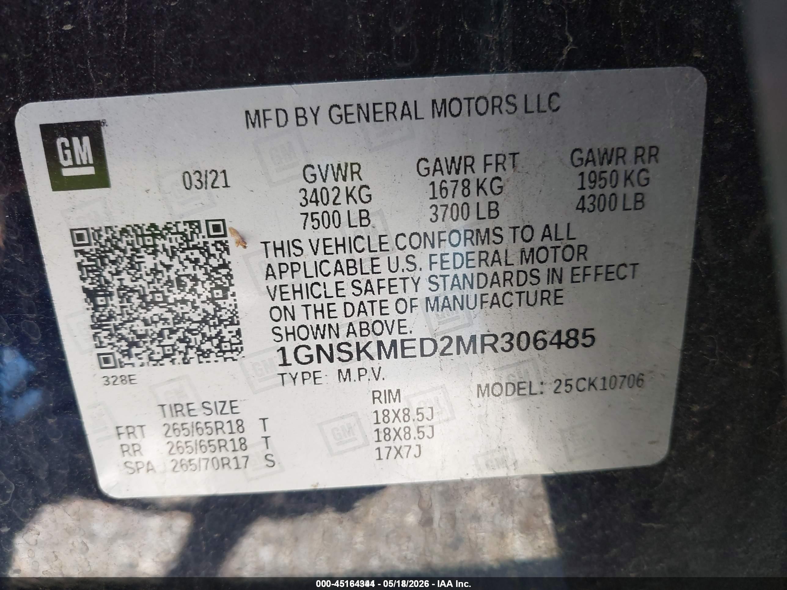 2021 Chevrolet Tahoe 4wd Ls Dark Blue vin: 1GNSKMED2MR306485