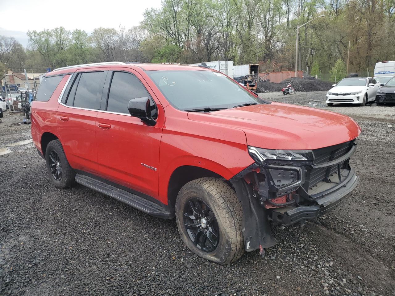 2021 Chevrolet Tahoe K1500 Ls Красный vin: 1GNSKMKD2MR462238