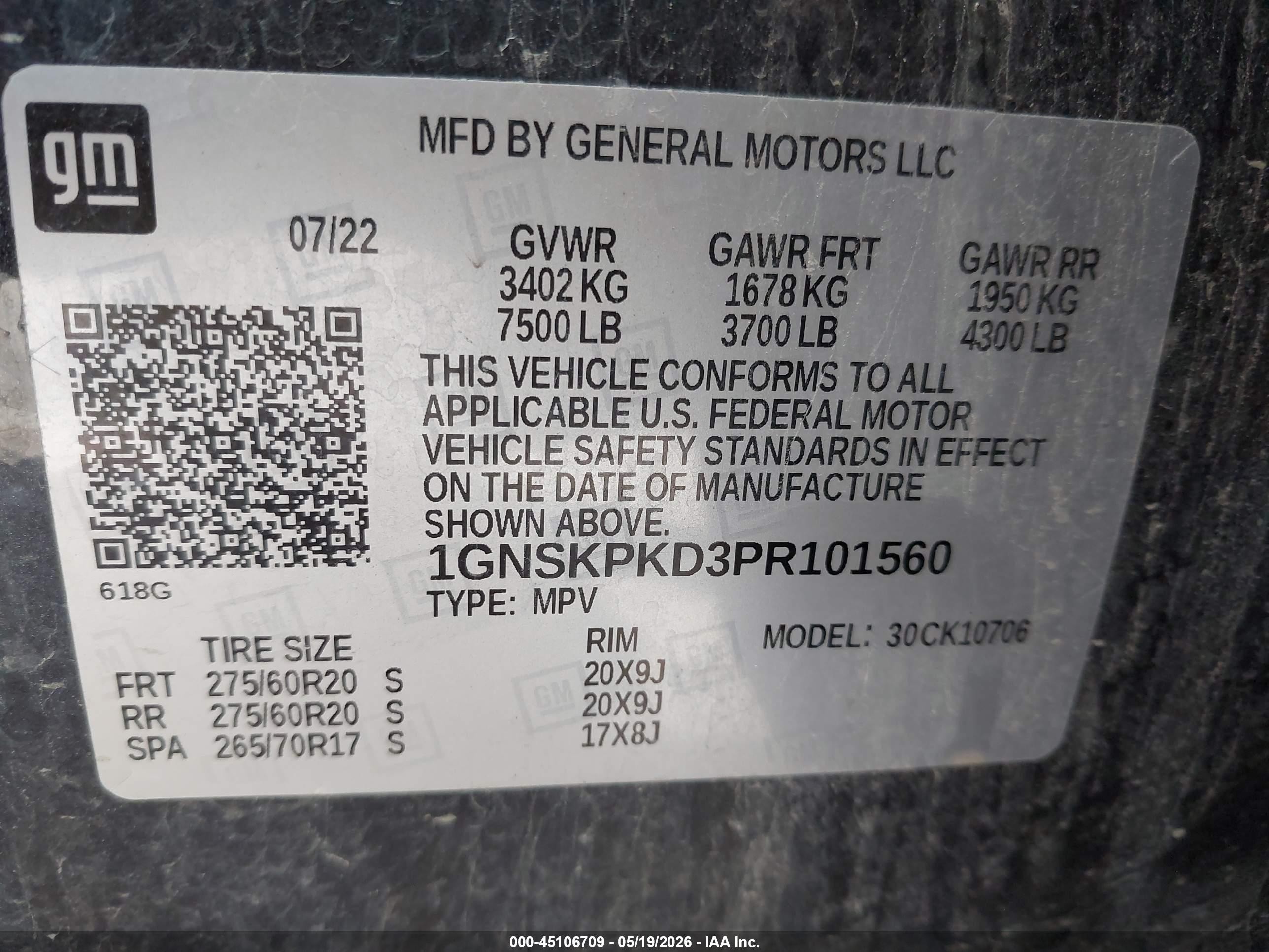 2023 Chevrolet Tahoe 4wd Z71 Black vin: 1GNSKPKD3PR101560