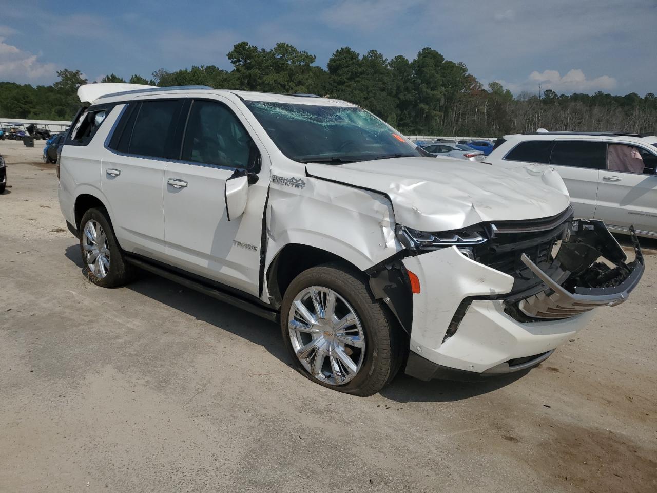 2024 Chevrolet Tahoe K1500 High Country White vin: 1GNSKTKT5RR376057