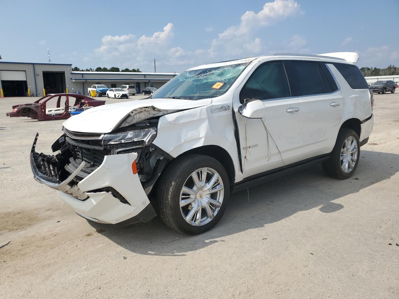 2024 Chevrolet Tahoe K1500 High Country White vin: 1GNSKTKT5RR376057