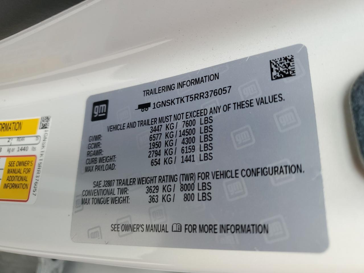 2024 Chevrolet Tahoe K1500 High Country White vin: 1GNSKTKT5RR376057