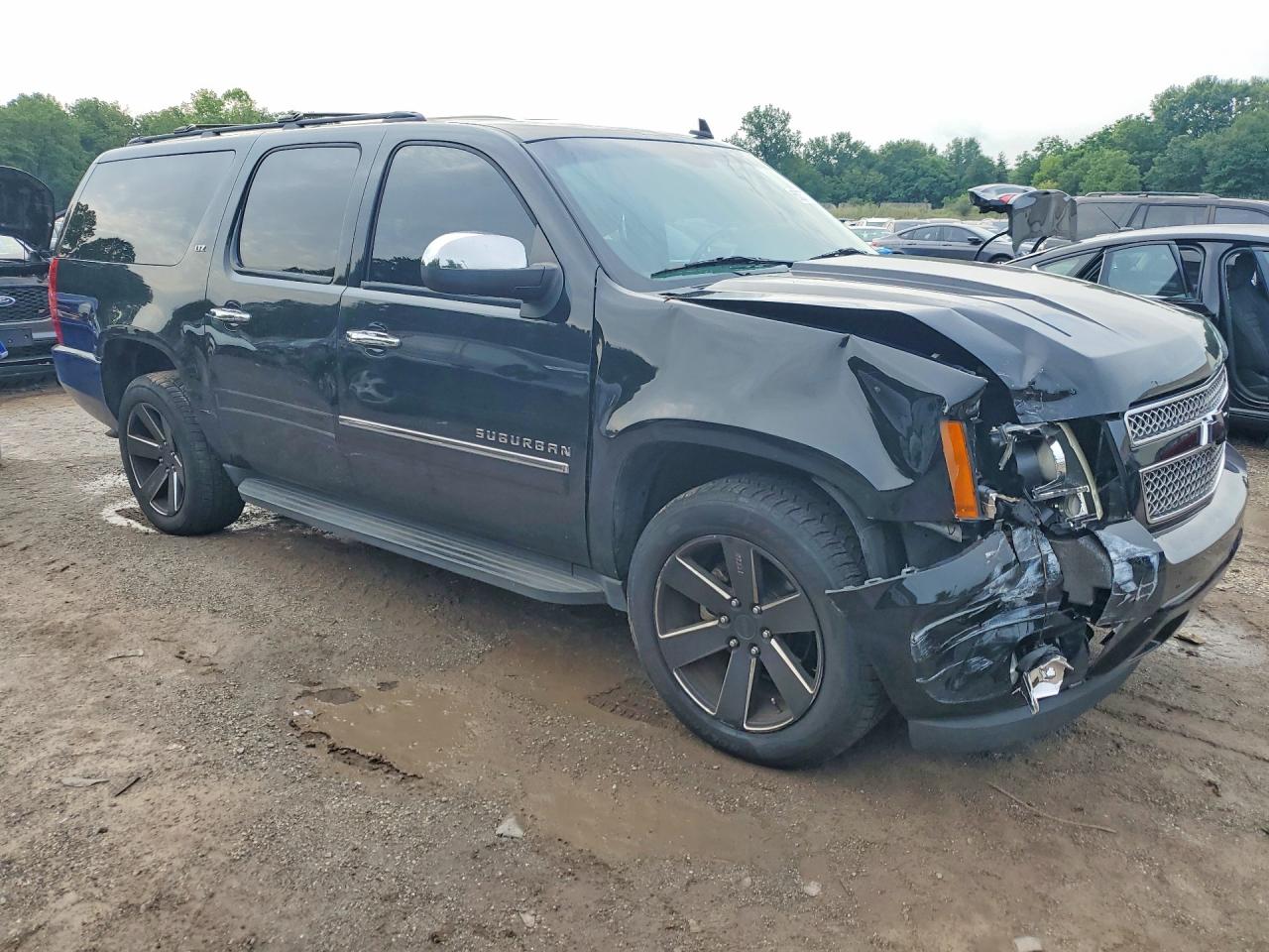2010 Chevrolet Suburban K1500 Ltz Black vin: 1GNUKKE3XAR181736