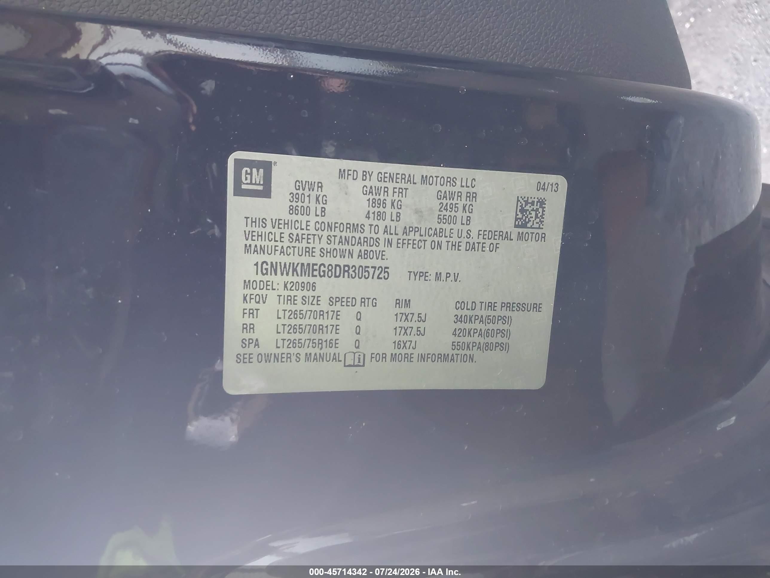 2013 Chevrolet Suburban Lt Черный vin: 1GNWKMEG8DR305725