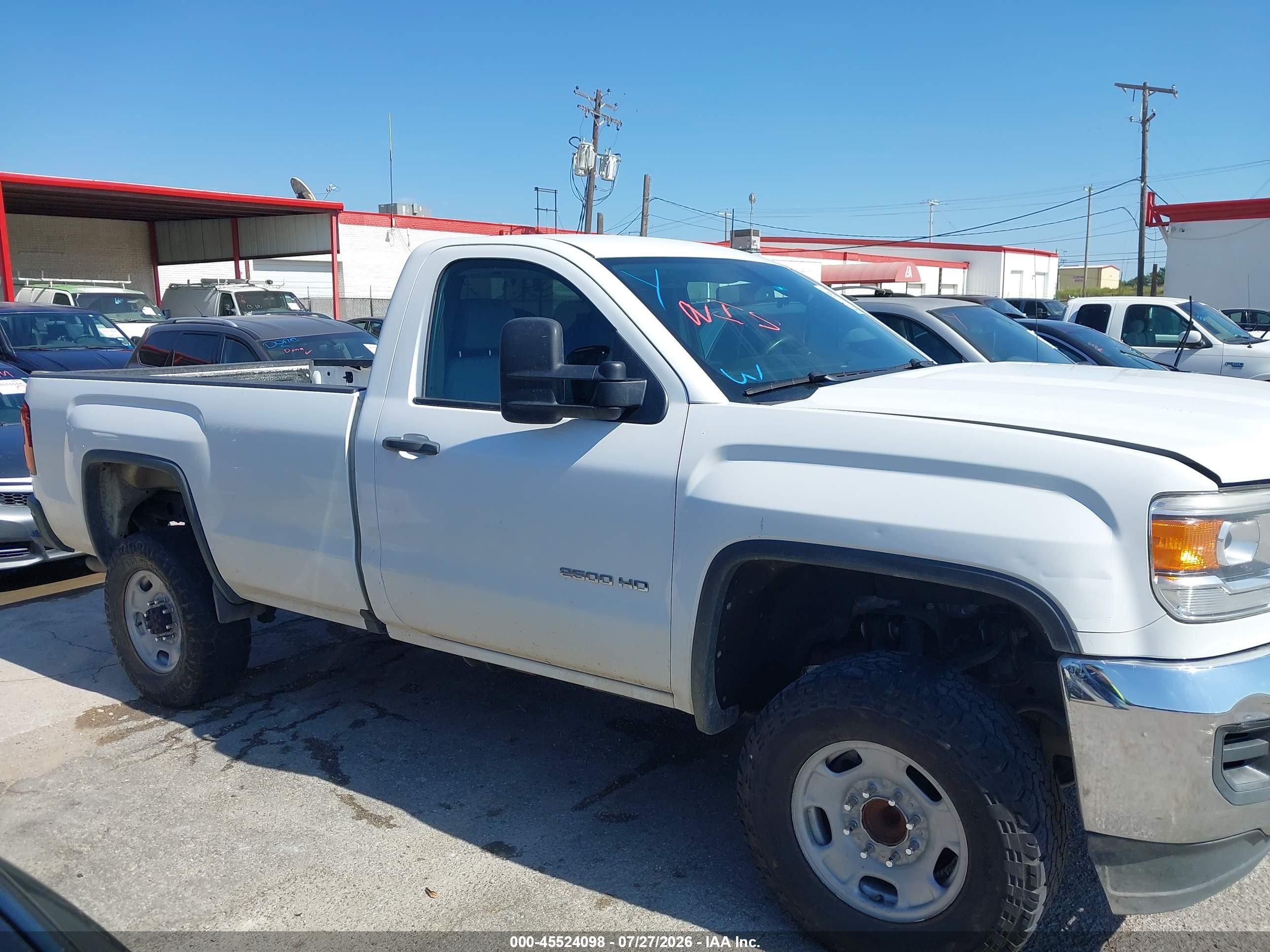 2015 Gmc Sierra 2500hd   White vin: 1GT01XEG7FZ145312