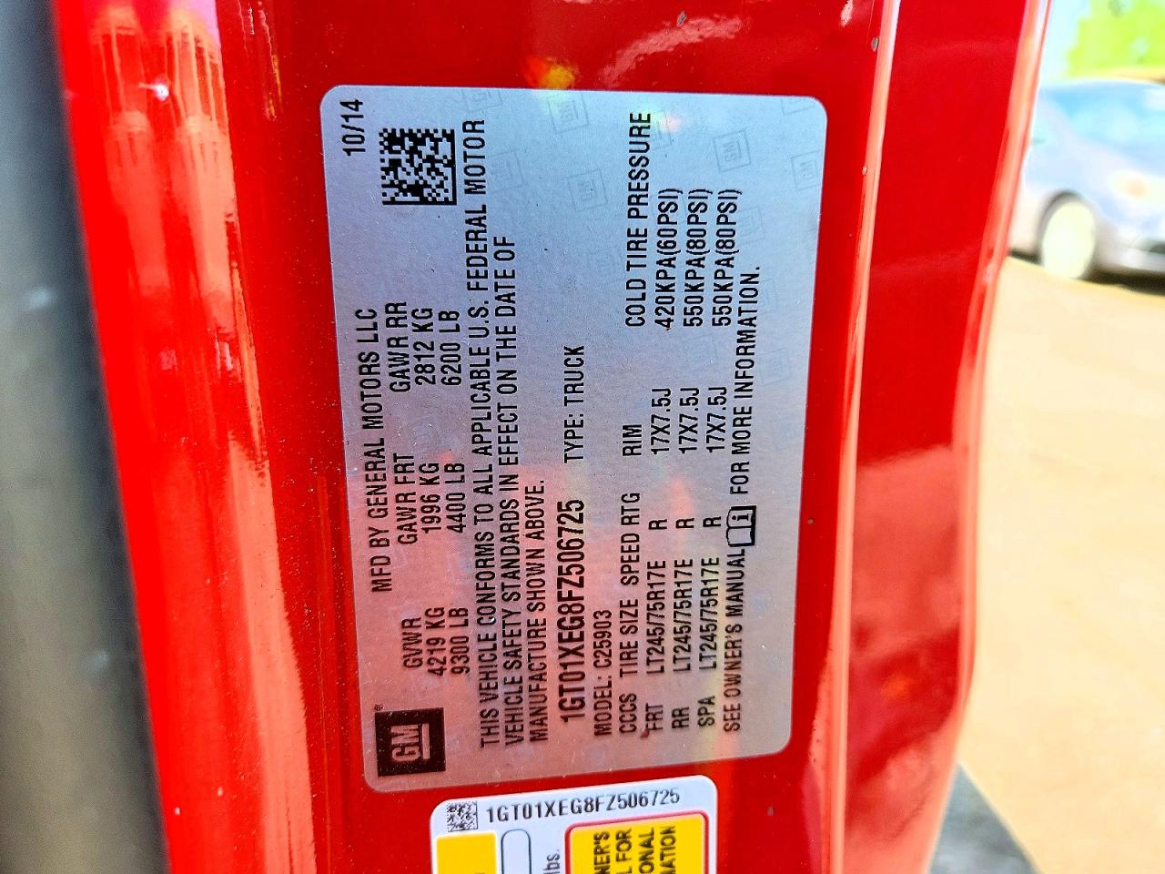 2015 Gmc Sierra C2500 Heavy Duty Red vin: 1GT01XEG8FZ506725