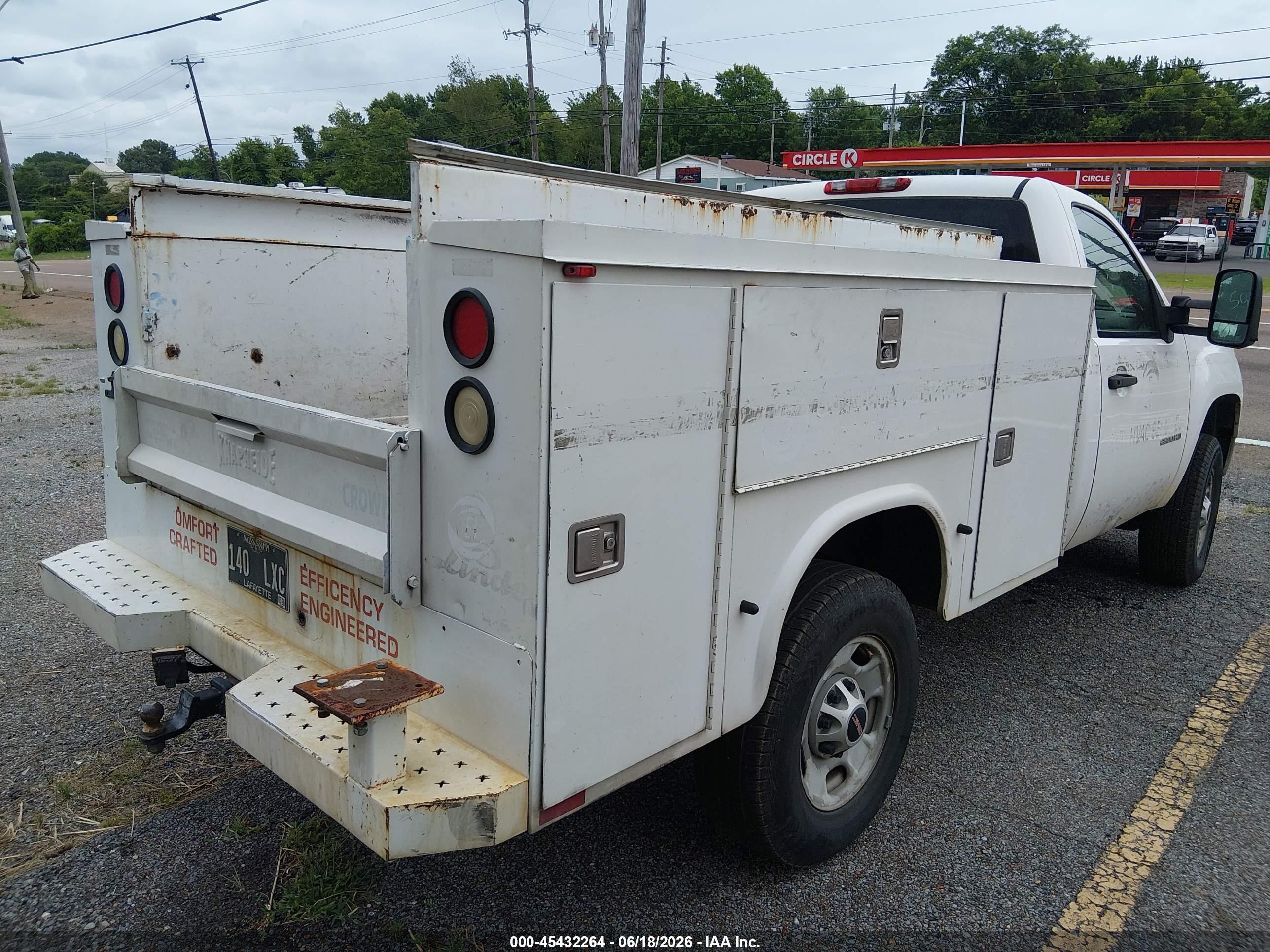2013 Gmc Sierra 2500hd Work Truck White vin: 1GT01ZCG0DF202494