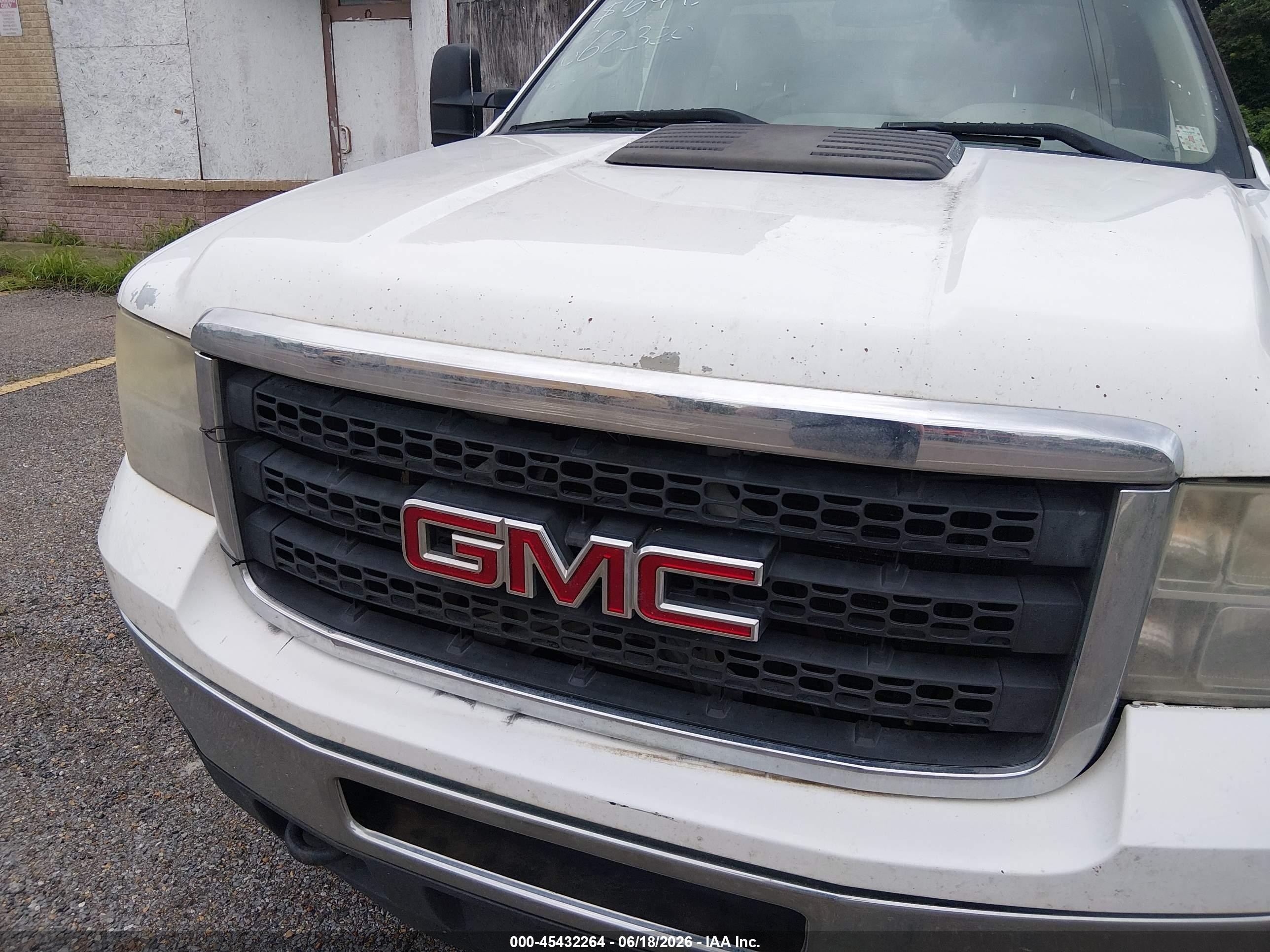 2013 Gmc Sierra 2500hd Work Truck White vin: 1GT01ZCG0DF202494