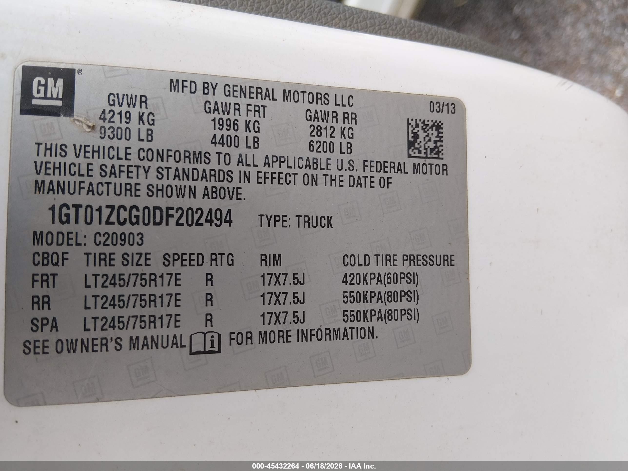 2013 Gmc Sierra 2500hd Work Truck White vin: 1GT01ZCG0DF202494