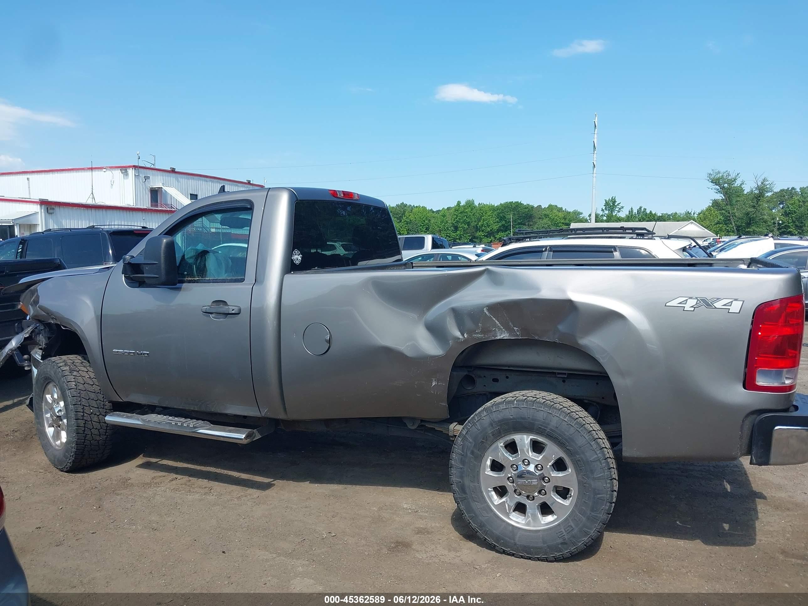 2013 Gmc Sierra 2500hd Sle Gray vin: 1GT020CG6DF211970