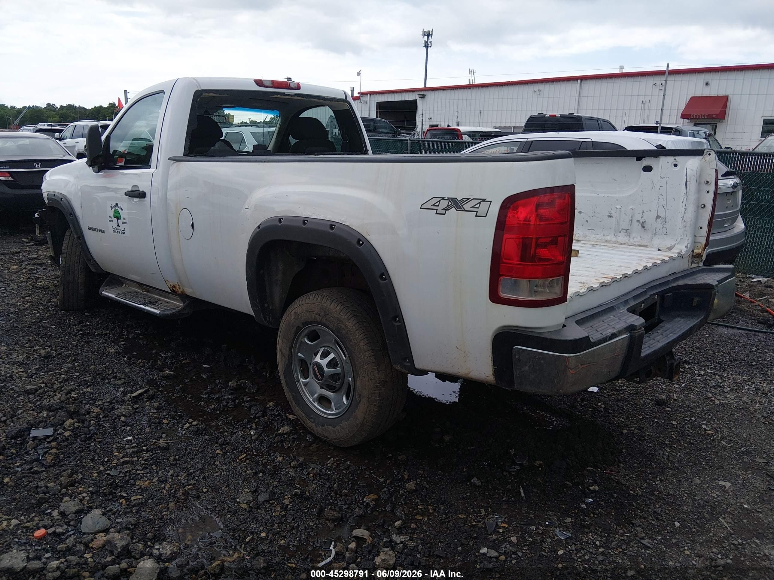 2011 Gmc Sierra 2500hd Work Truck White vin: 1GT02ZCG4BF118639