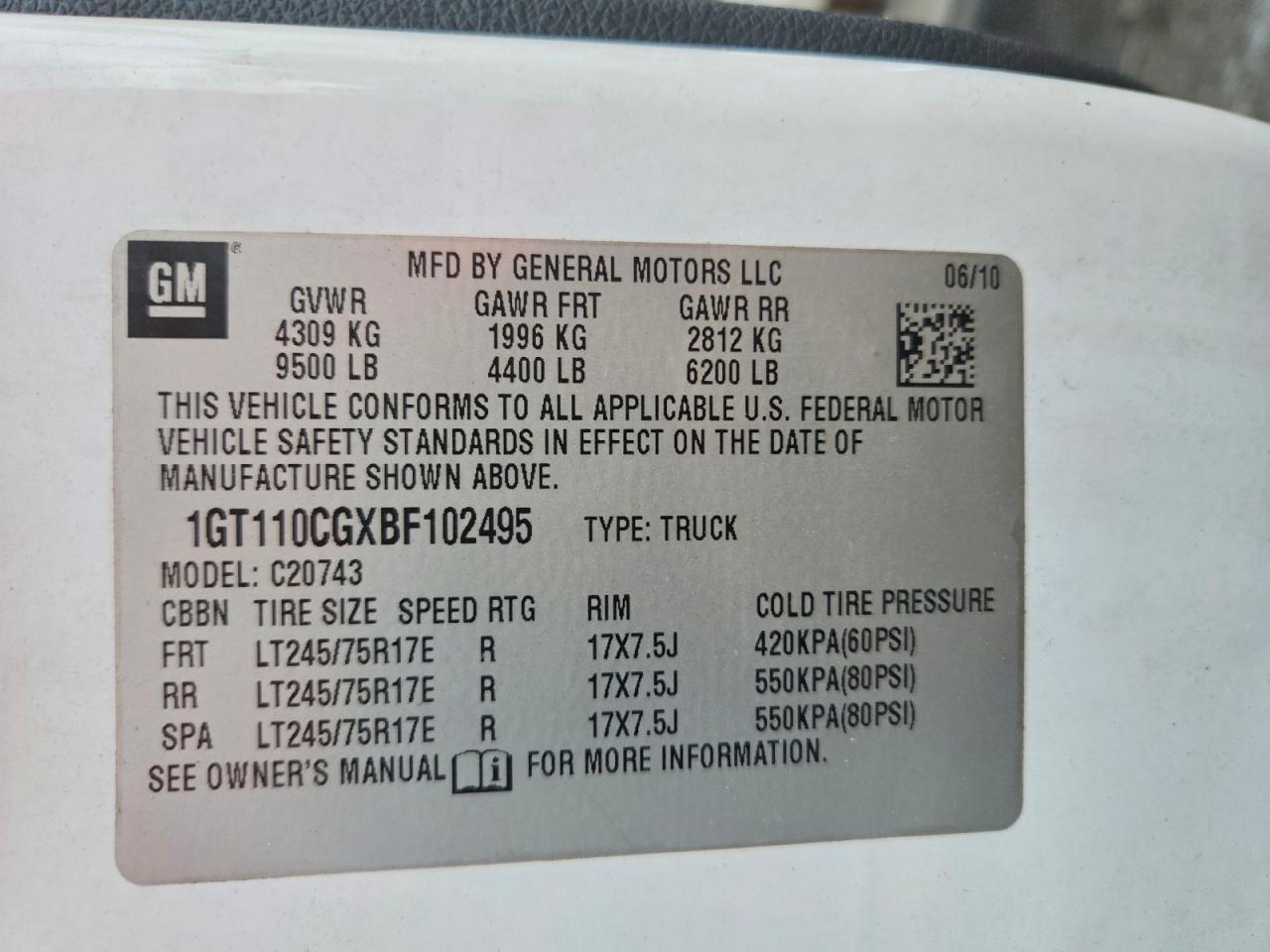 2011 Gmc Sierra C2500 Sle White vin: 1GT110CGXBF102495