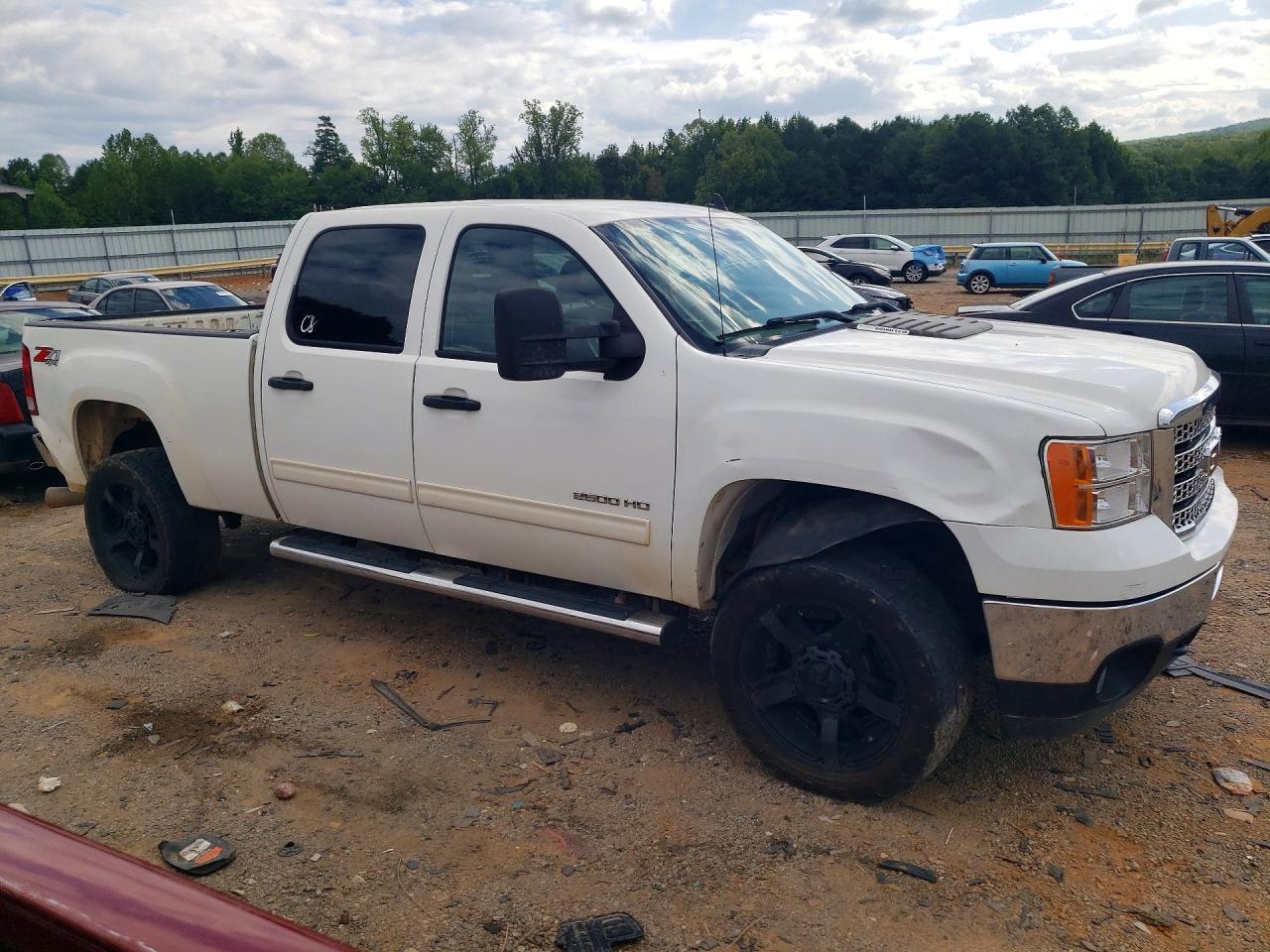 2011 Gmc Sierra K2500 Sle White vin: 1GT120C83BF246153