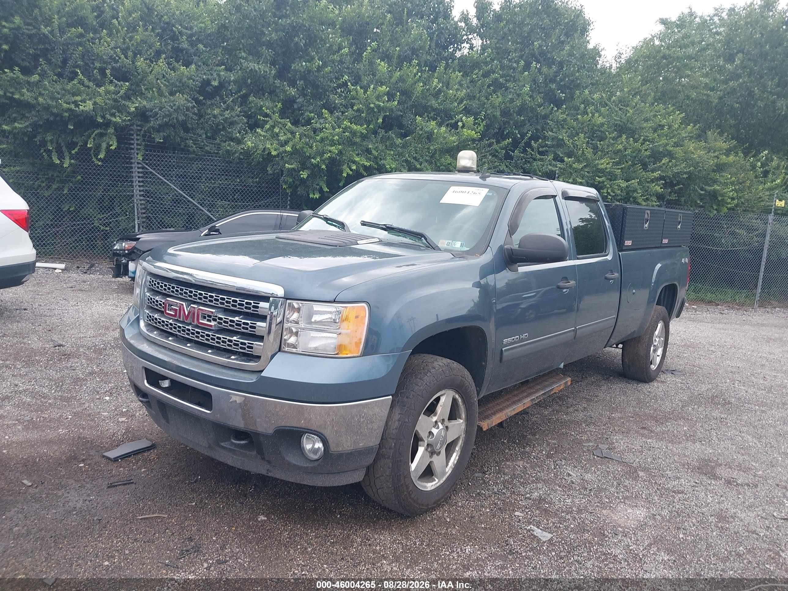 2013 Gmc Sierra 2500hd Sle Blue vin: 1GT120C83DF149134
