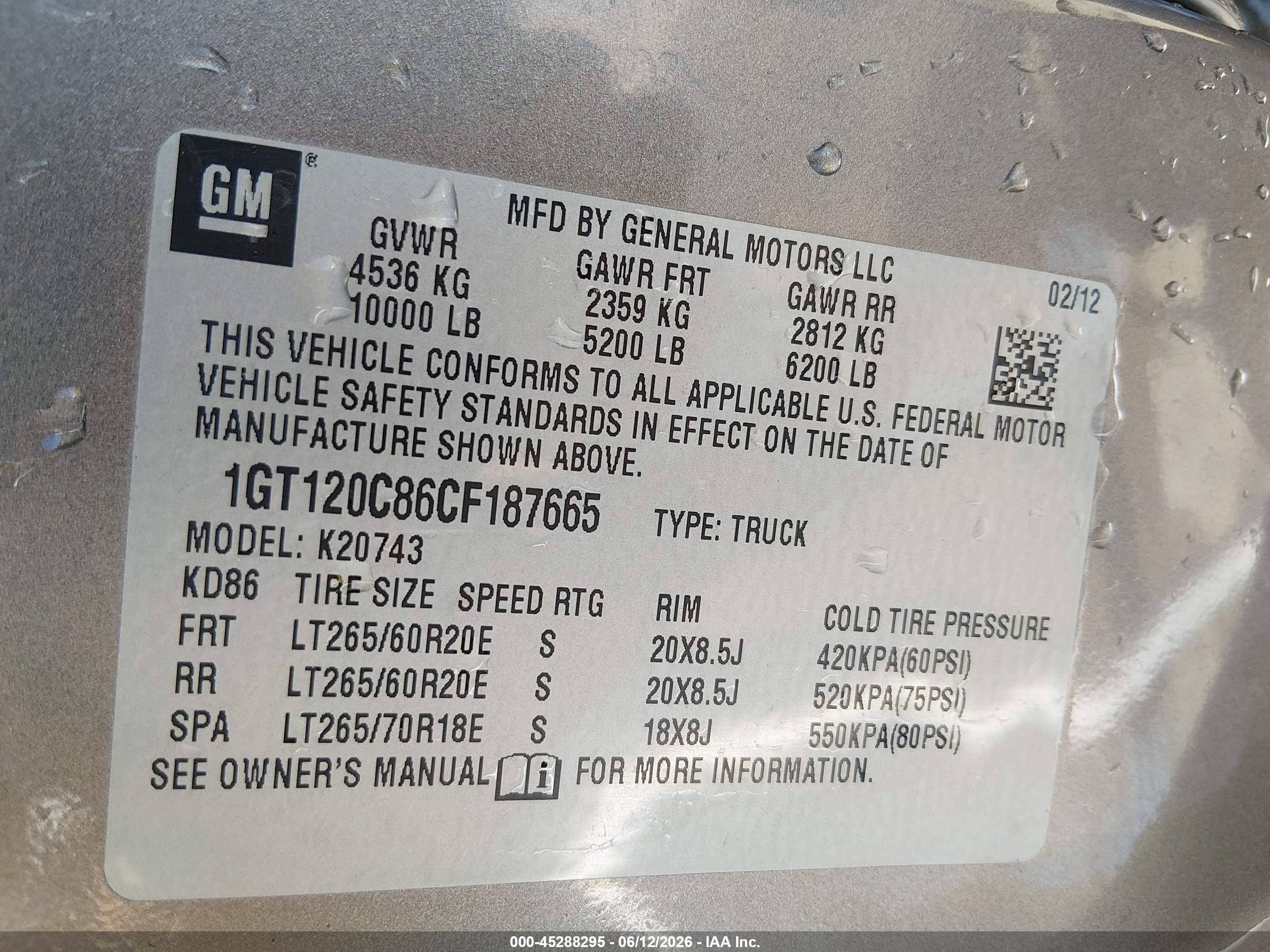 2012 Gmc Sierra 2500hd Sle Gray vin: 1GT120C86CF187665