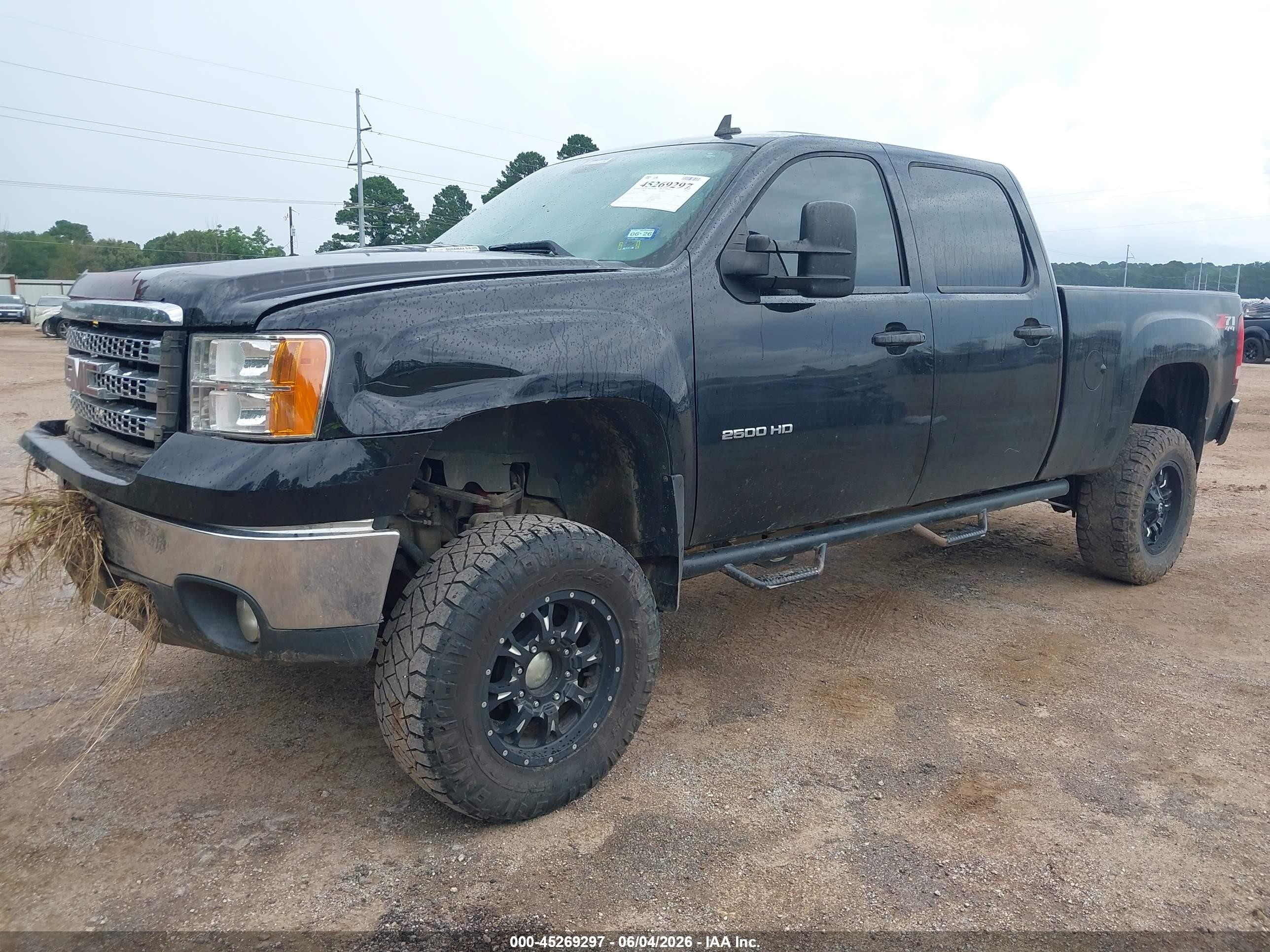 2013 Gmc Sierra 2500hd Sle Black vin: 1GT120C87DF141523