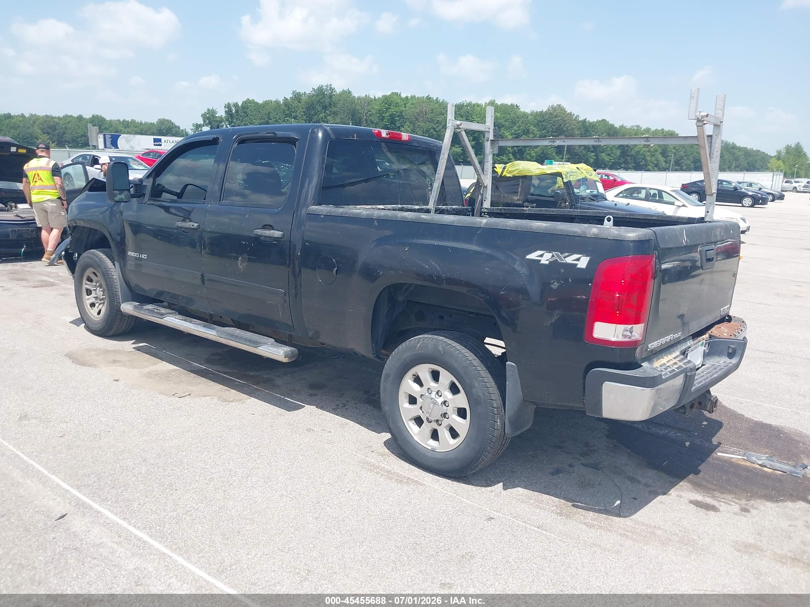 2014 Gmc Sierra 2500hd Sle Black vin: 1GT120CG0EF112759