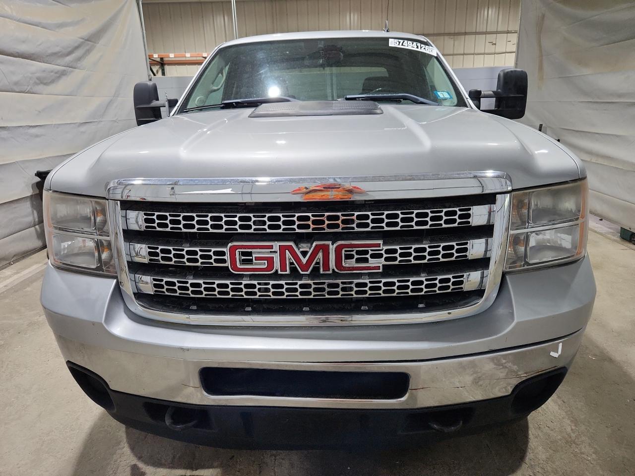 2012 Gmc Sierra K2500 Sle Серебряный vin: 1GT120CG1CF200636 Damage: Front Metal Bumper Chrome, Dent(S) W/No Paint Dmg, 1 To 2 Inches