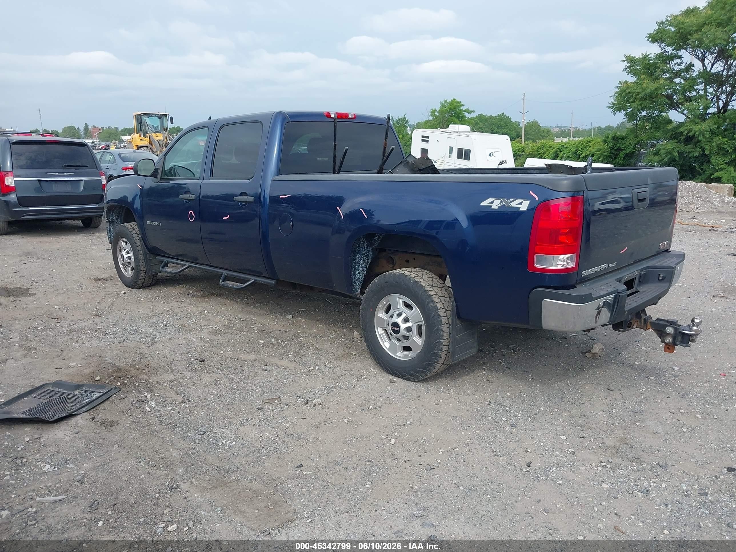 2014 Gmc Sierra 2500hd Sle Dark Blue vin: 1GT120CG1EF165115
