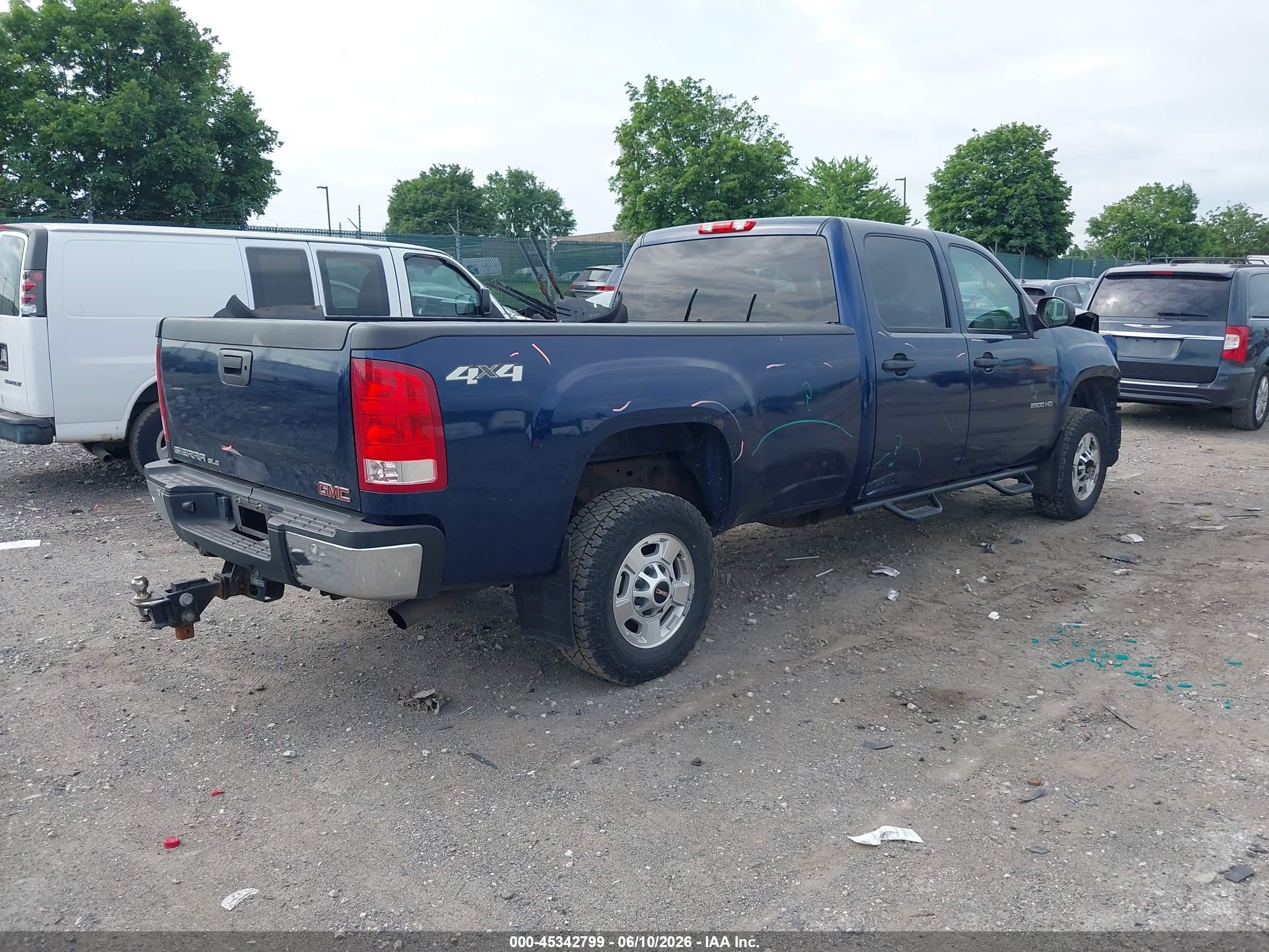 2014 Gmc Sierra 2500hd Sle Dark Blue vin: 1GT120CG1EF165115