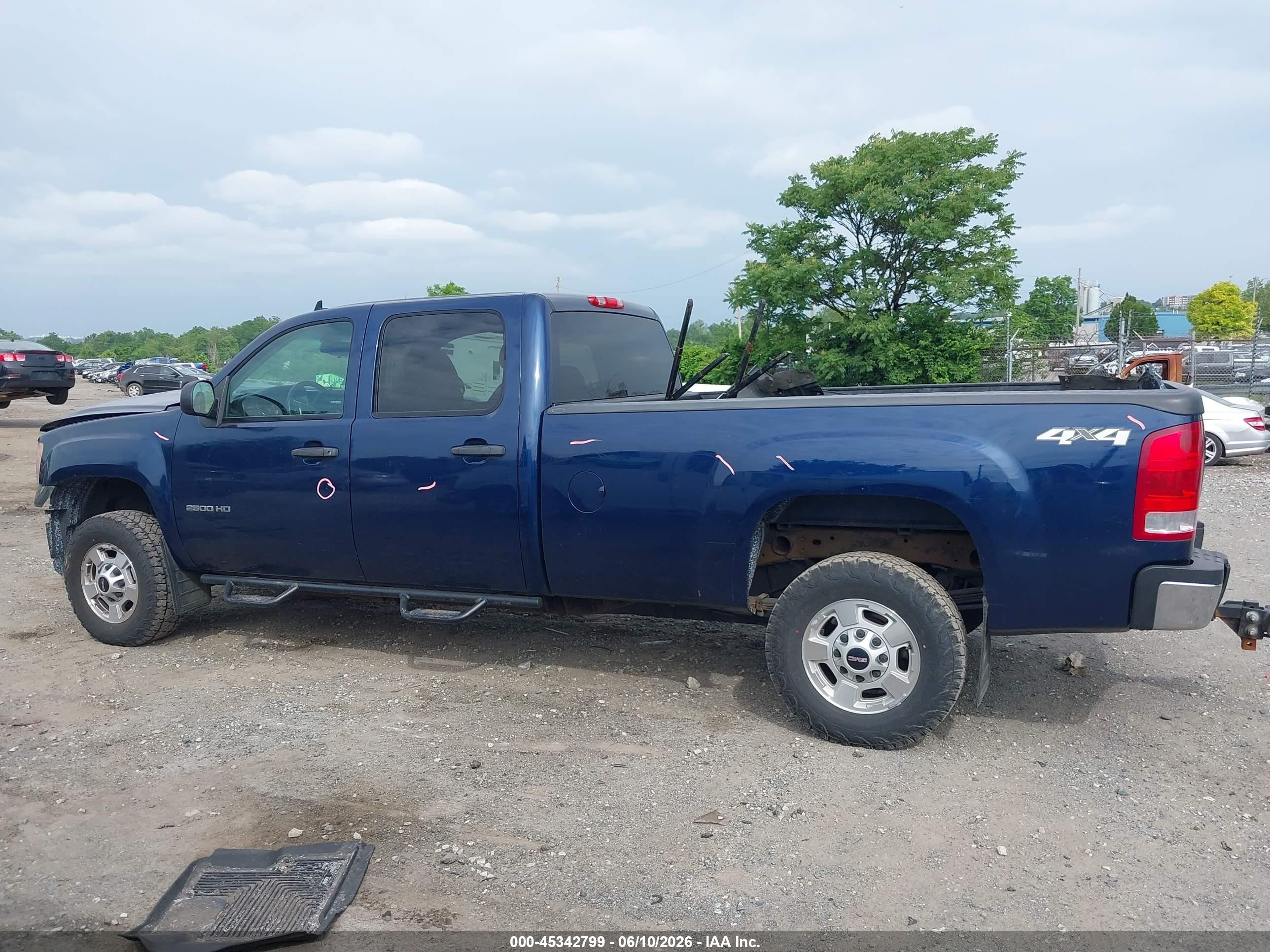 2014 Gmc Sierra 2500hd Sle Dark Blue vin: 1GT120CG1EF165115