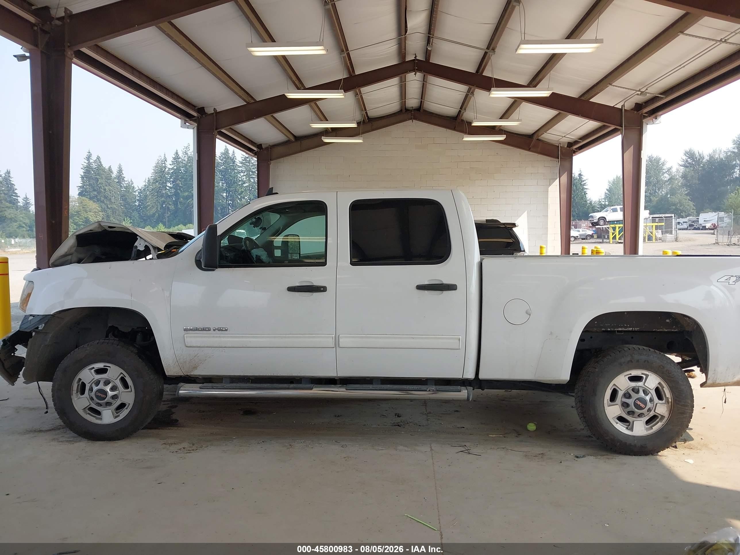 2011 Gmc Sierra 2500hd Sle White vin: 1GT120CG3BF112363