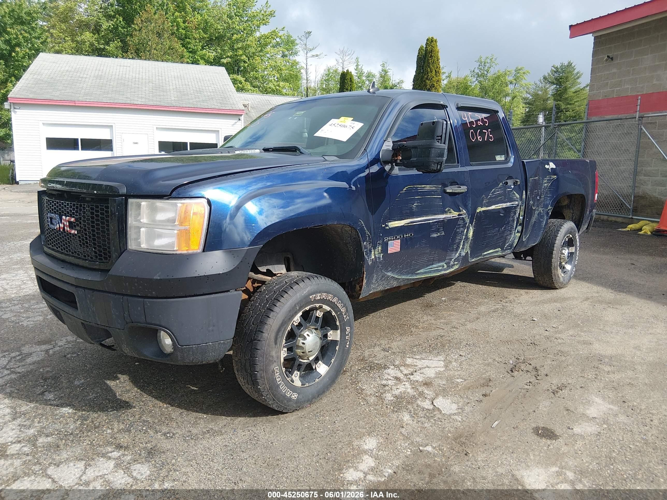 2012 Gmc Sierra 2500hd Sle Blue vin: 1GT120CG3CF208253