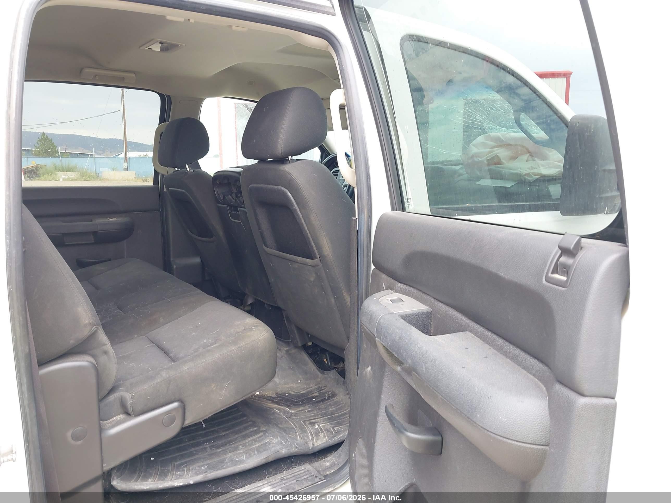 2013 Gmc Sierra 2500hd Sle White vin: 1GT120CG5DF107006