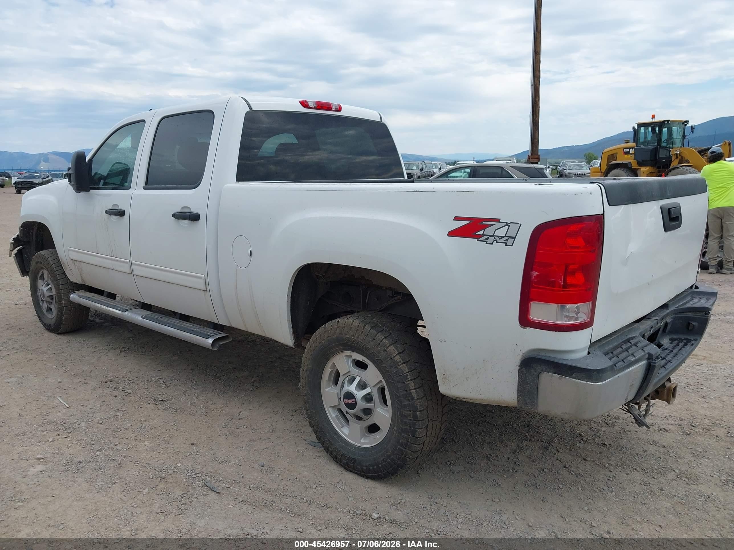 2013 Gmc Sierra 2500hd Sle White vin: 1GT120CG5DF107006
