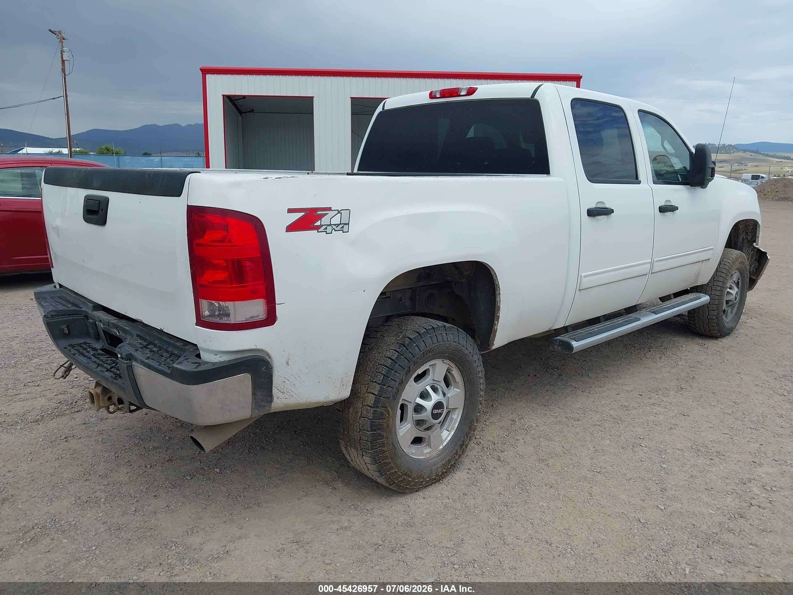 2013 Gmc Sierra 2500hd Sle White vin: 1GT120CG5DF107006