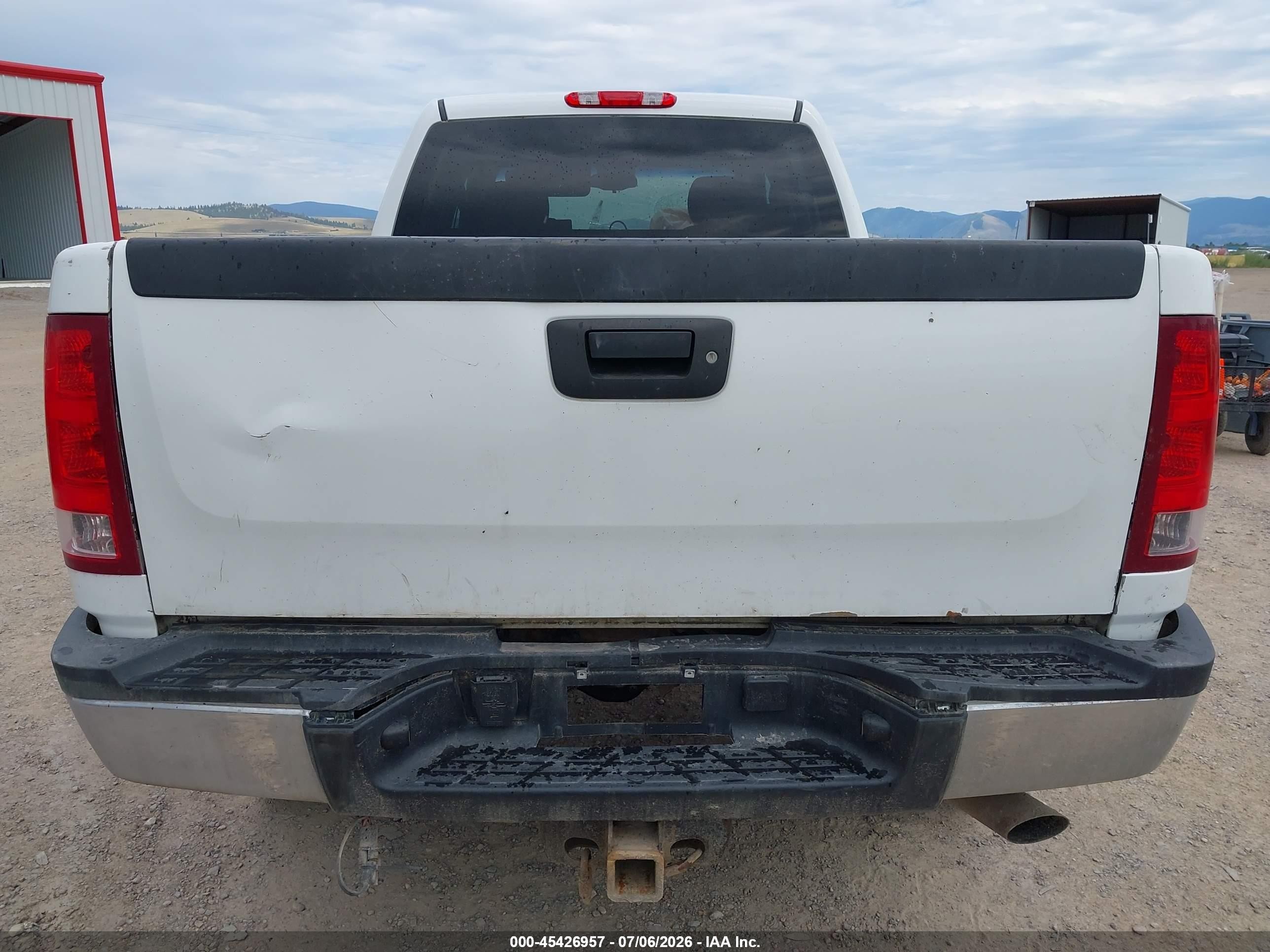 2013 Gmc Sierra 2500hd Sle White vin: 1GT120CG5DF107006