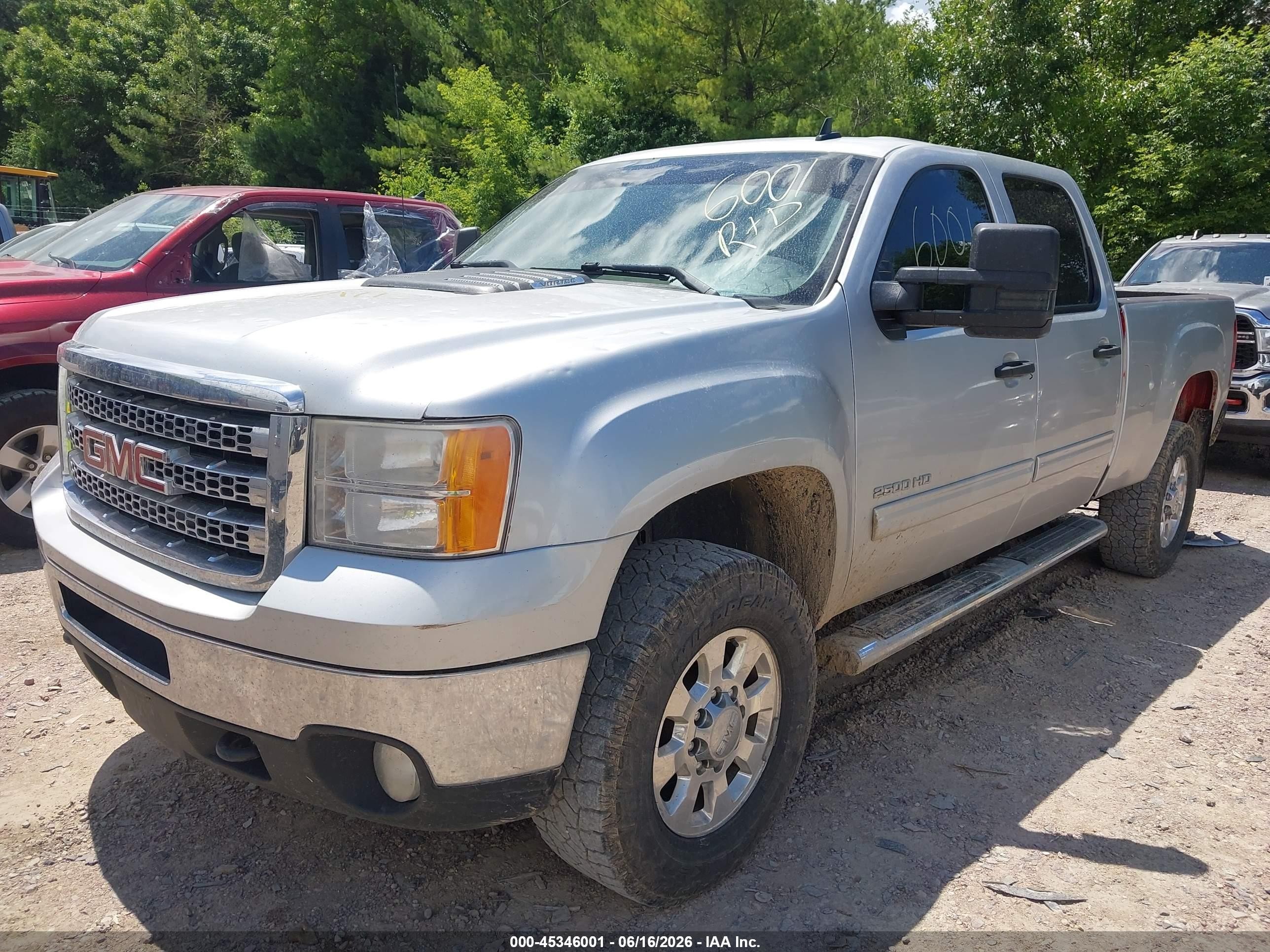 2012 Gmc Sierra 2500hd Sle Silver vin: 1GT120CG6CF212104